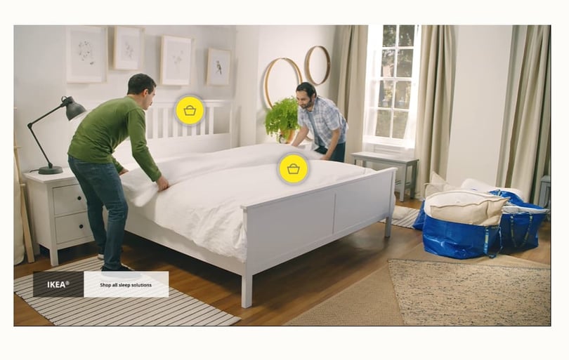 Ikea interactive video scene